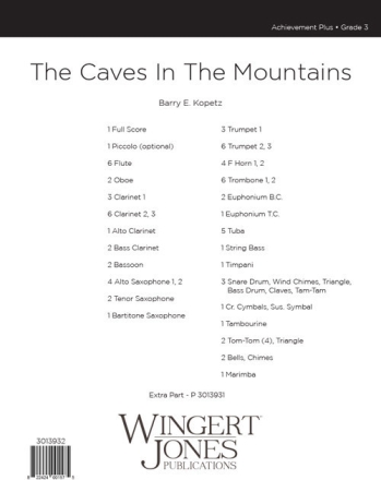 Caves In The Mountains - Full Score