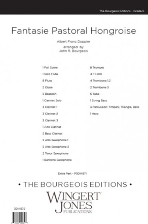 Fantasie Pastoral Hongroise - Full Score