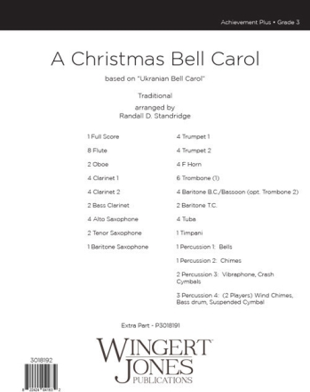 A Christmas Bell Carol - Full Score