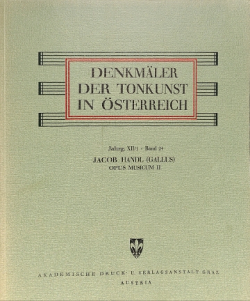 Opus musicum 2 Motettenwerk