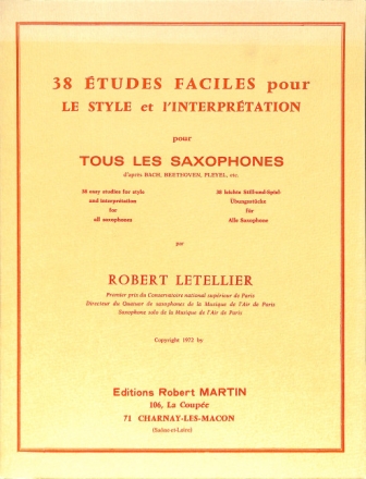 38 Etudes faciles