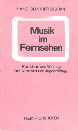 Musik im Fernsehen - Funktion und Wirkung bei Kindern und Jugendlichen 103