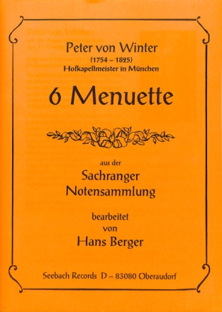 6 Menuette (Sachranger Notensammlung)
