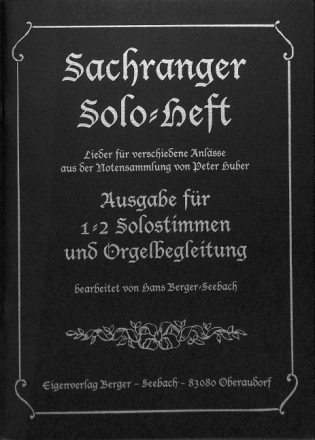 Sachranger Soloheft