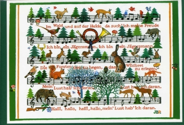 Doppelkarte Im Wald und auf der Heide