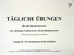 T�gliche �bungen f�r alle Blechblasinstrumente