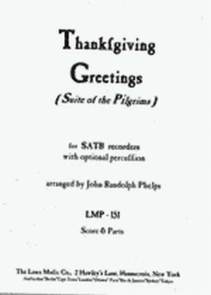 Thanksgiving greetins (Suite of the pilgrims)