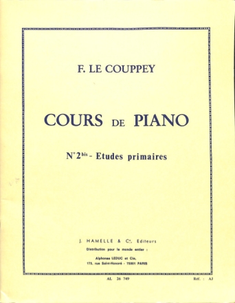 Cours de piano 2 bis - etudes primaires op 10