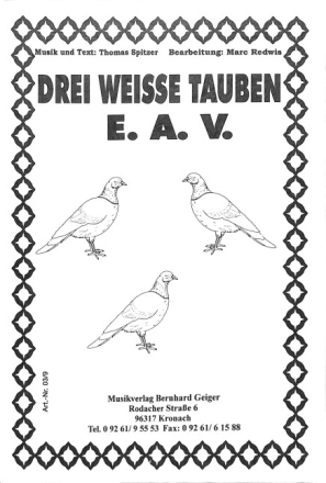 Drei weisse Tauben