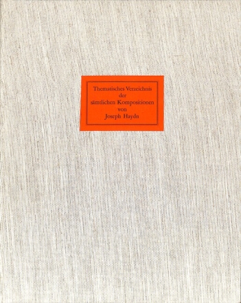 Thematisches Verzeichnis der s�mtlichen Kompositionsn von Joseph Haydn 2