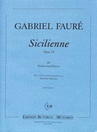 Sicilienne op 78 (aus Pelleas et Melisande)