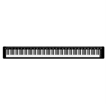 Lineal Tastatur 30cm schwarz (Set-20)