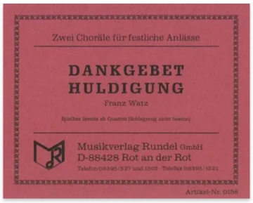 Dankgebet DN: Huldigung