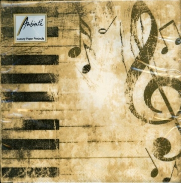 Servietten Tastatur + Violinschl�ssel