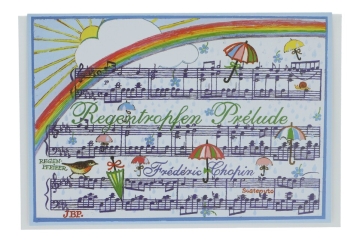 Doppelkarte Regentropfen Prelude
