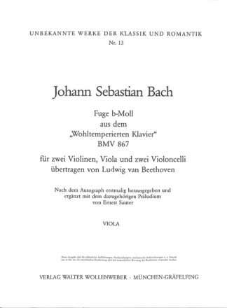 Fuge b-moll (wohltemperiertes Klavier)