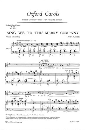 Sing we to this merry company