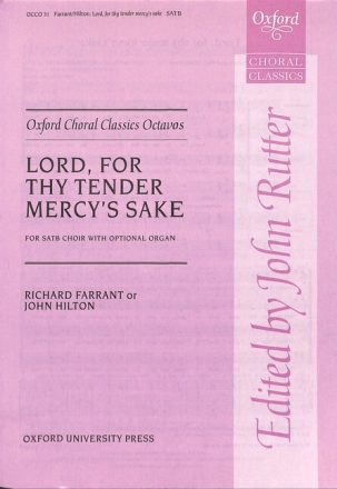 Lord for thy tender mercy's sake