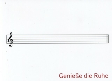 Postkarte Geniesse die Ruhe