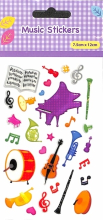 Stickers Musikinstrumente