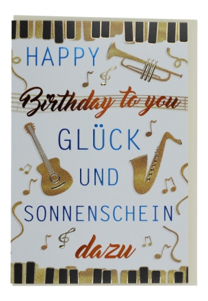 Doppelkarte Happy Birthday