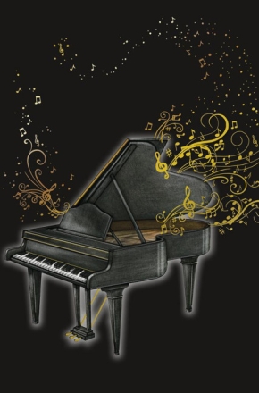 Doppelkarte Klavier