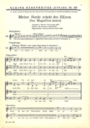 Magnificat meine Seele erhebt