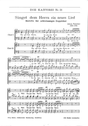 Singet dem Herrn ein neues Lied