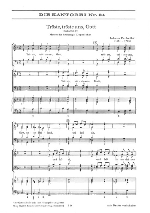 Tr�ste tr�ste uns Gott Psalm