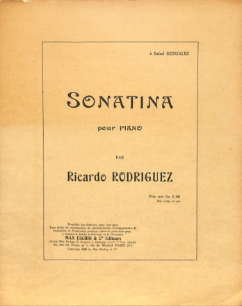 Sonatina a Rafael Gonzalez