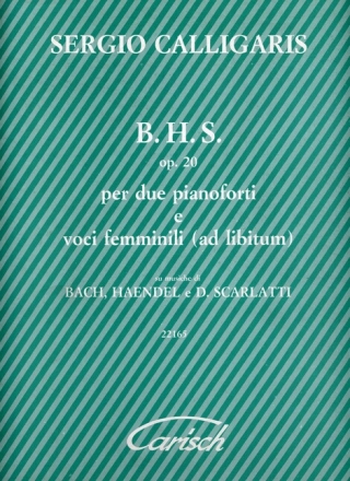 B H S op 20 su musiche di Bach H�ndel e Domenico Scarlatti