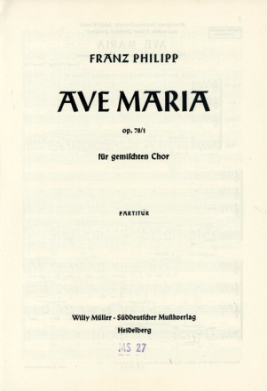 Ave Maria op 78/1 27
