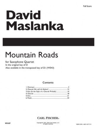 Mountain Roads - Score