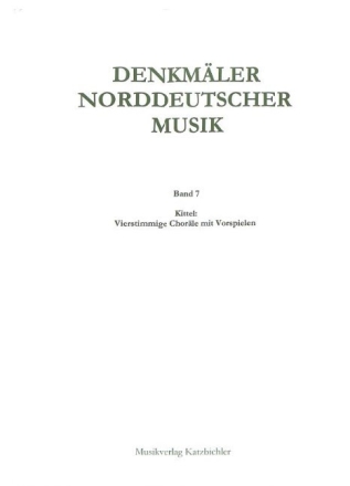 Vierstimmige Chor�le mit Vorspielen Band 7