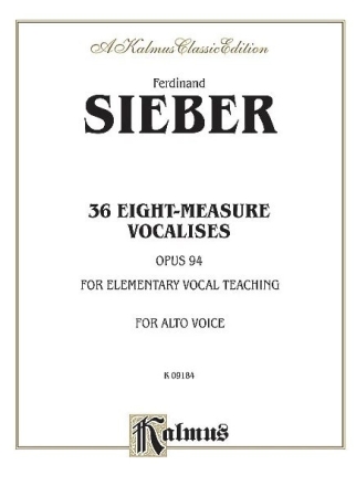 36 Eight-Measure Vocalises for Elementary Teaching op. 94