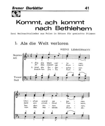 Kommt ach kommt nach Bethlehem