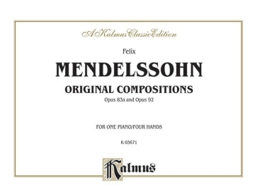 Original Compositions op. 83a + 98 op. 83a, op. 98