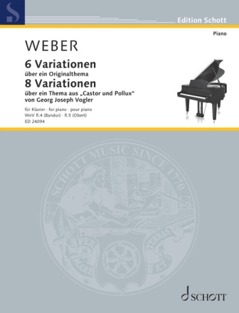 6 Variationen �ber ein Originalthema op. 2 & 8 Variationen �ber ein Thema aus Castor und Pollux von Georg Joseph Vogler op. 5 op. 2 & op. 5