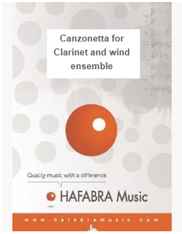 Canzonetta for Clarinet and wind ensemble