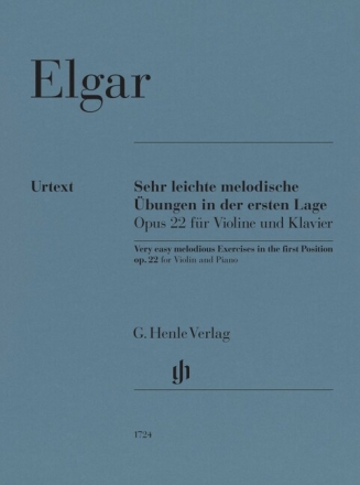 Sehr leichte melodische �bungen in der ersten Lage op. 22