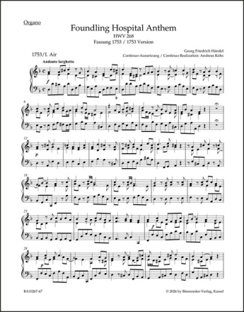 Foundling Hospital Anthem HWV 268