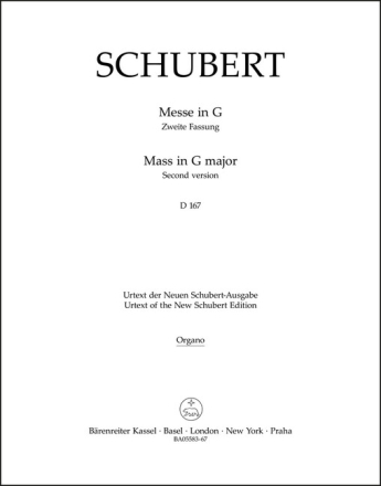Messe in G - Orgel D 167