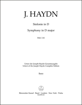Sinfonie in D - Basso Hob. I:61