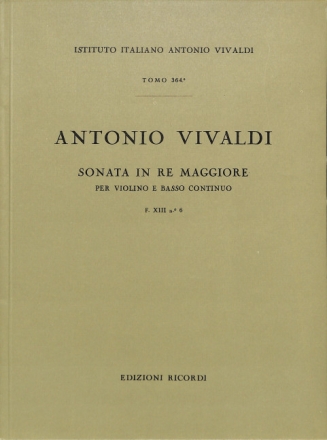 Sonate D-Dur F 13/6 T 364