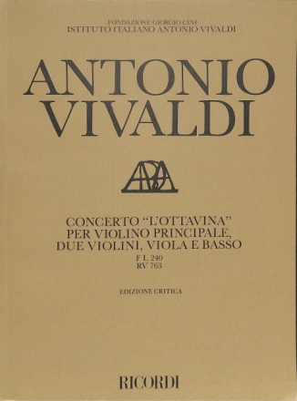 Concerto A-Dur F 1/240 l'ottavina RV 763