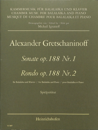 SONATE, OP. 188 NR. 1, 1948/1951  RONDO, OP. 188 NR. 2, 1939 FUER