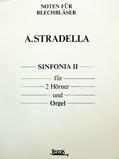 Sinfonia II f�r 2 H�rner und Orgel Partitur und 2 Stimmen