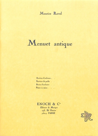 Menuet antique pour orchestre PARTITION DE POCHE