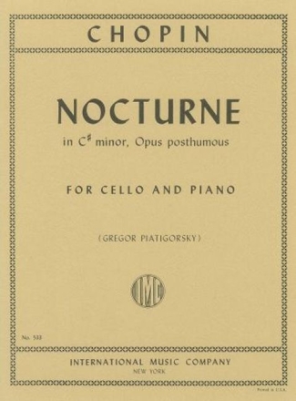 Nocturne C sharp minor op.posth. for cello and piano