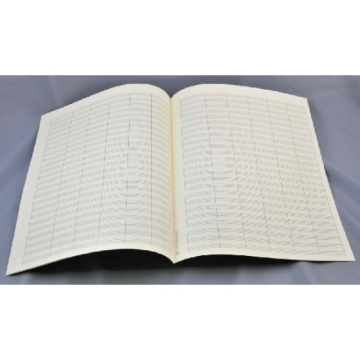 Notenpapier Quart-Format hoch 24 Systeme 27x34 cm mit Taktstrich (5 B�gen)
